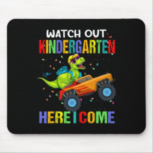 Out Kindergarten Here I Come First Day Of Dinosaur Mouse Pad