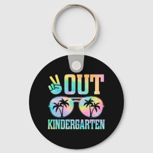 Out Kindergarten Last Day Of School Graduation Gif Keychain