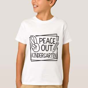 Out Kindergarten Last Day Of School Summer Break T-Shirt