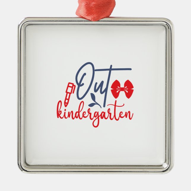 Out Kindergarten Metal Ornament (Front)