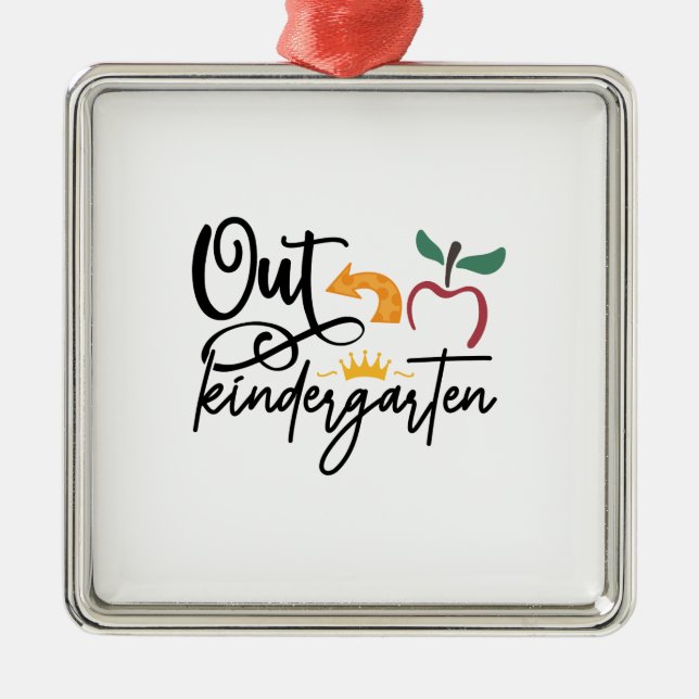 Out Kindergarten Metal Ornament (Front)