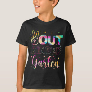 Out Kindergarten Tie Dye Last Day Of School Teache T-Shirt
