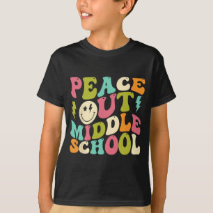 Out Middle School Groovy Graduation Last Day Of Sc T-Shirt
