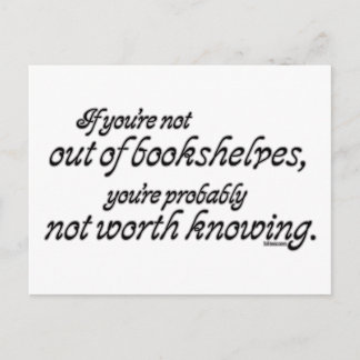 Out of Bookshelves Postcard