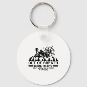 Out Of Breath Hiking Society Keychain