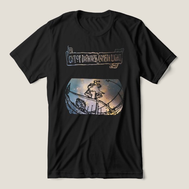 Out of Darkness Cometh Light Inline-Skating  Tri-Blend Shirt (Design Front)