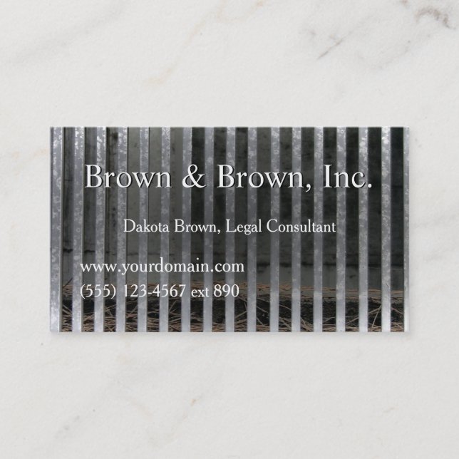 Out of Jail Lawyer Legal Private Eye Customized Business Card (Front)