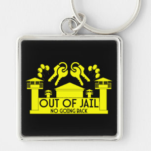 Out Of Jail Prison Release Gift Keychain