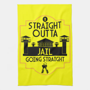 Out Of Jail Prison Release Gift Kitchen Towel
