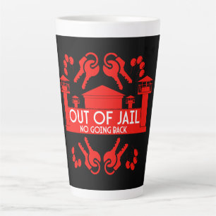 Out Of Jail Prison Release Gift Latte Mug