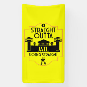 Out Of Jail Prison Release Gift Two-Tone Coffee Mu Banner