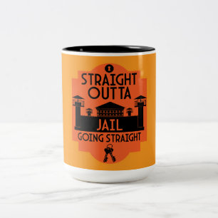 Out Of Jail Prison Release Gift Two-Tone Coffee Mu Mug