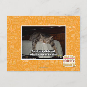 Out of lack of interest postcard