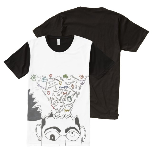 Out of my head All-Over-Print T-Shirt (Front and Back)
