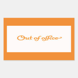 OUT OF OFFICE VACATION WORK OVERLOAD EXPRESSIONS U STICKER