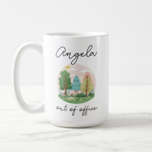 Out Of Office Woodland Retirement gift Coffee Mug