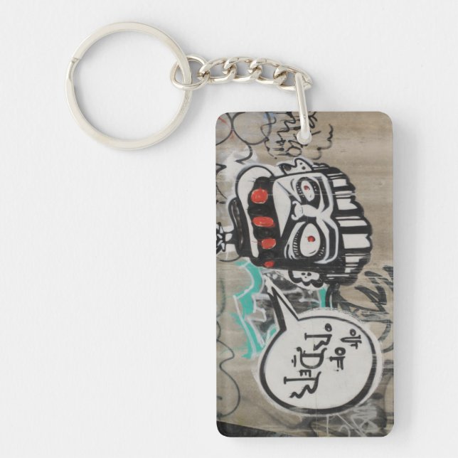 Out Of Order Graffiti Keychain (Front)