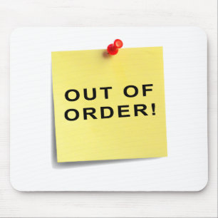 Out Of Order! Mouse Pad