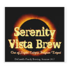 Out of Sight Solar Eclipse Beer Bottle Label
