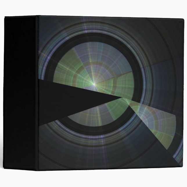 Out of Step Black and Green Geometric Binder (Front/Spine)