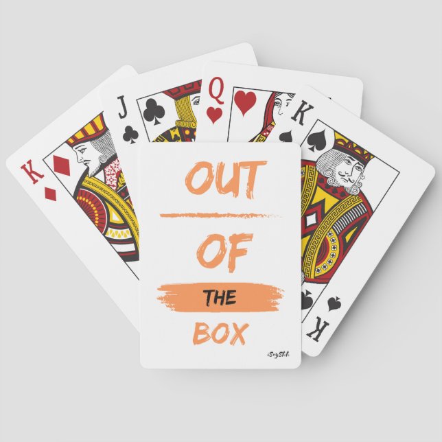 out of the box playing cards (Back)
