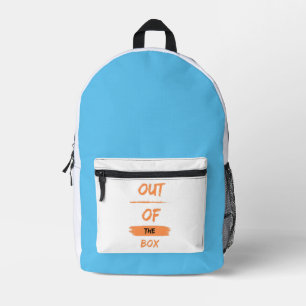 out of the box printed backpack