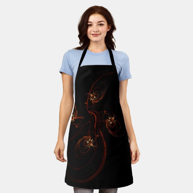 Out of the Dark Abstract Art Apron (Worn)