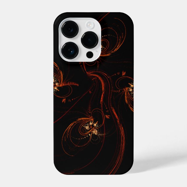 Out of the Dark Abstract Art iPhone Case (Back)