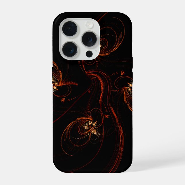 Out of the Dark Abstract Art iPhone Case (Back)