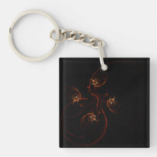 Out of the Dark Abstract Art Keychain