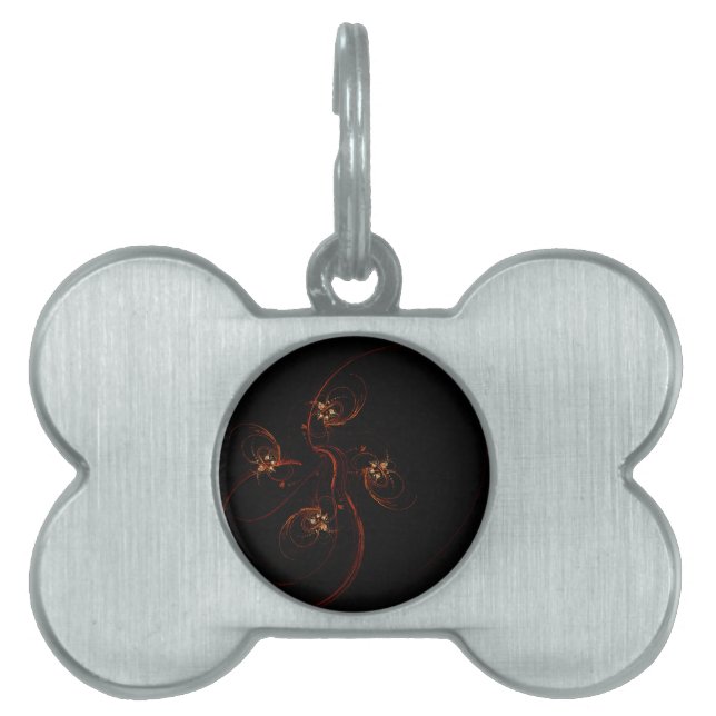 Out of the Dark Abstract Art Pet Tag (Front)