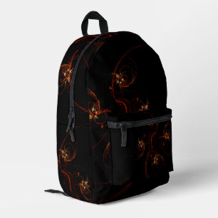 Out of the Dark Abstract Art Printed Backpack