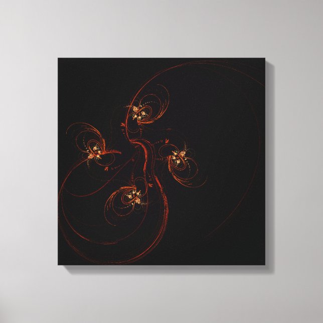 Out of the Dark Abstract Art Quad Canvas Print (Front)