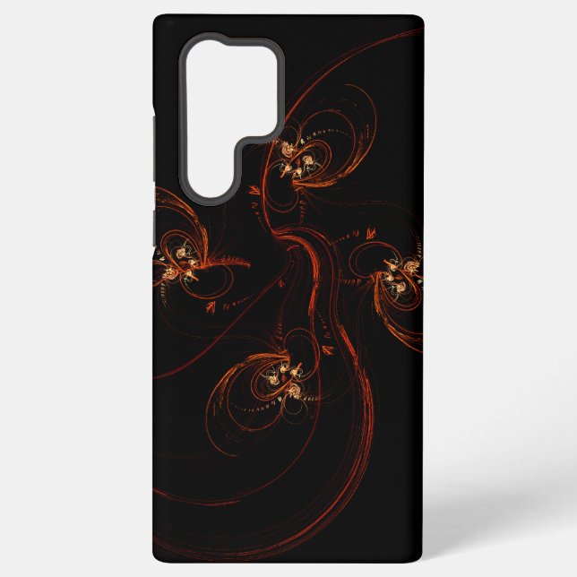 Out of the Dark Abstract Art Samsung Galaxy S22 Ultra Case (Back)