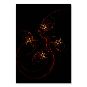 Out of the Dark Abstract Art Table Card