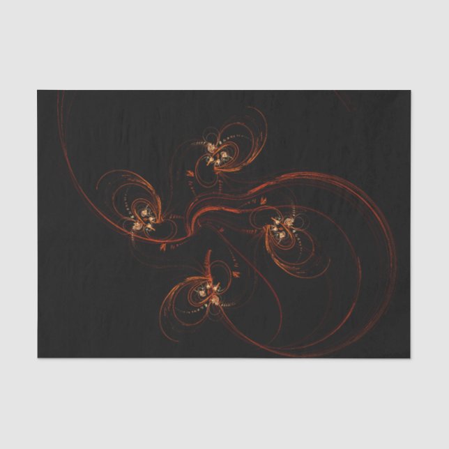 Out of the Dark Abstract Art Tissue Paper (Front)