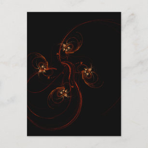 Out of the Dark Modern Minimalistic Abstract Art Postcard