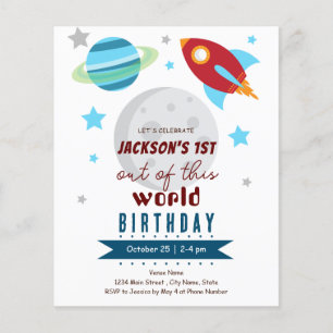 Out of This World 1st Birthday Budget