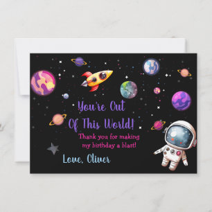 Out Of This World Astronaut Space Thank You