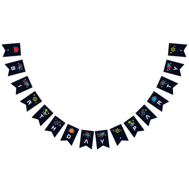 Out of this World!, Birthday Bunting Flags (All)