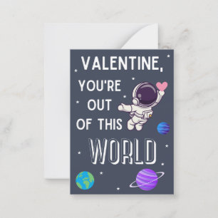 Out of This World Classroom Valentine's Day Card
