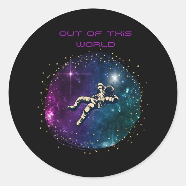 Out of This World GeneZ Quote Classic Round Sticker (Front)