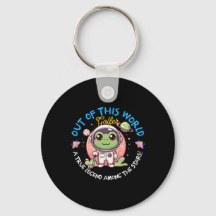 Out Of This World Golfer Frog Astronaut Toad Golfi Keychain