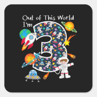 Out Of This World I'm 3 Outer Space 3 Year Old 3rd