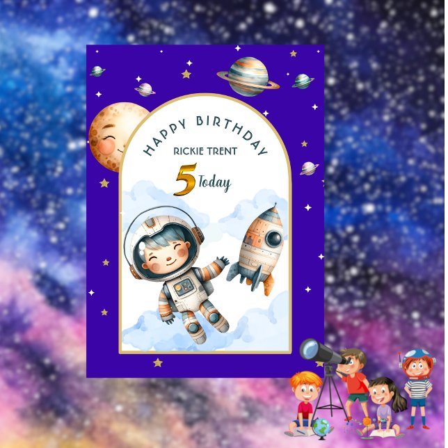 Out of this World Kids Birthday Card (Creator Uploaded)