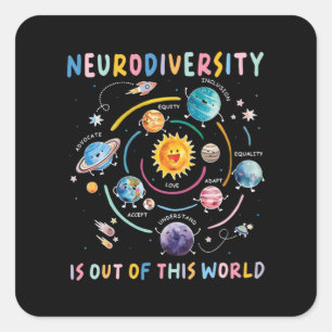 Out of This World Meme Viral Quote Meme Square Sticker