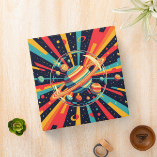 Out of this World Ringed Planets Binder