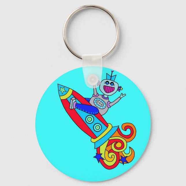 Out of this World Robot Keychain (Front)