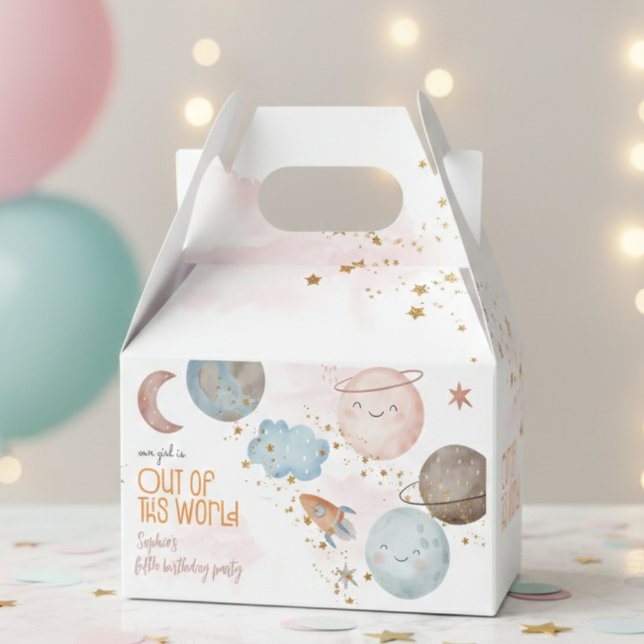 Out of this world space adventure kids birthday favor box (Creator Uploaded)