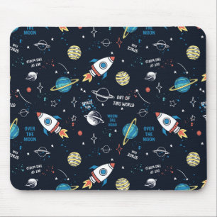 Out of This World Space Pattern Mouse Pad